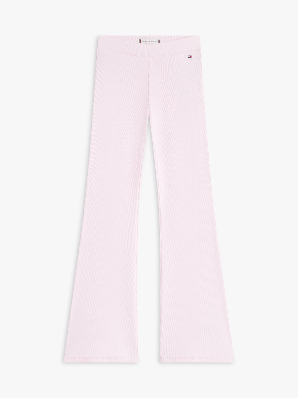 Essential Ribbed Extra Slim Flared Leggings — Pink