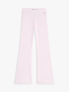 Essential Ribbed Extra Slim Flared Leggings — Pink 5