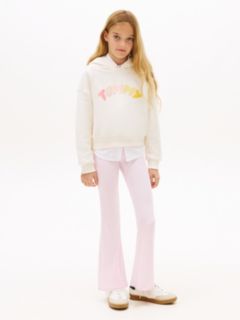 Essential Ribbed Extra Slim Flared Leggings — Pink 1