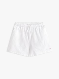 Broderie Anglaise Wide Leg Shorts — White 5