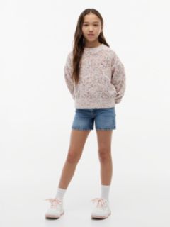 Essential Neppy Relaxed Crew Neck Jumper — White 2