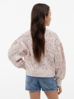 Essential Neppy Relaxed Crew Neck Jumper — White 4