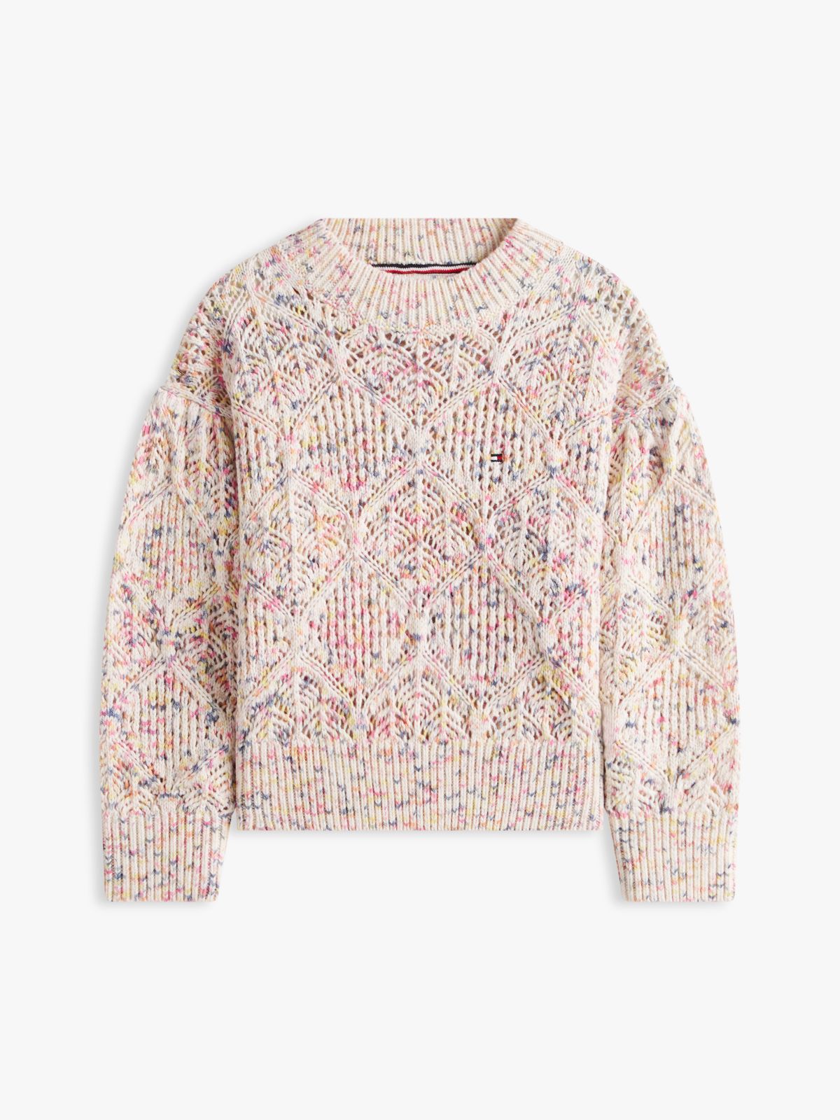 Essential Neppy Relaxed Crew Neck Jumper — White