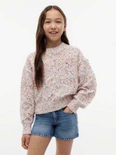 Essential Neppy Relaxed Crew Neck Jumper — White 1