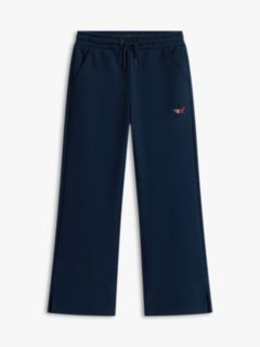 Diamanté Star Flag Wide Leg Joggers — Blue 6