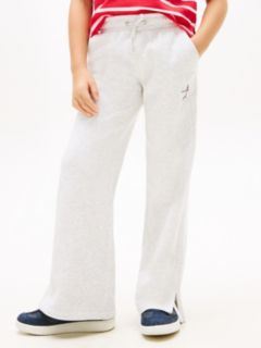 Diamanté Star Flag Wide Leg Joggers — Grey 2