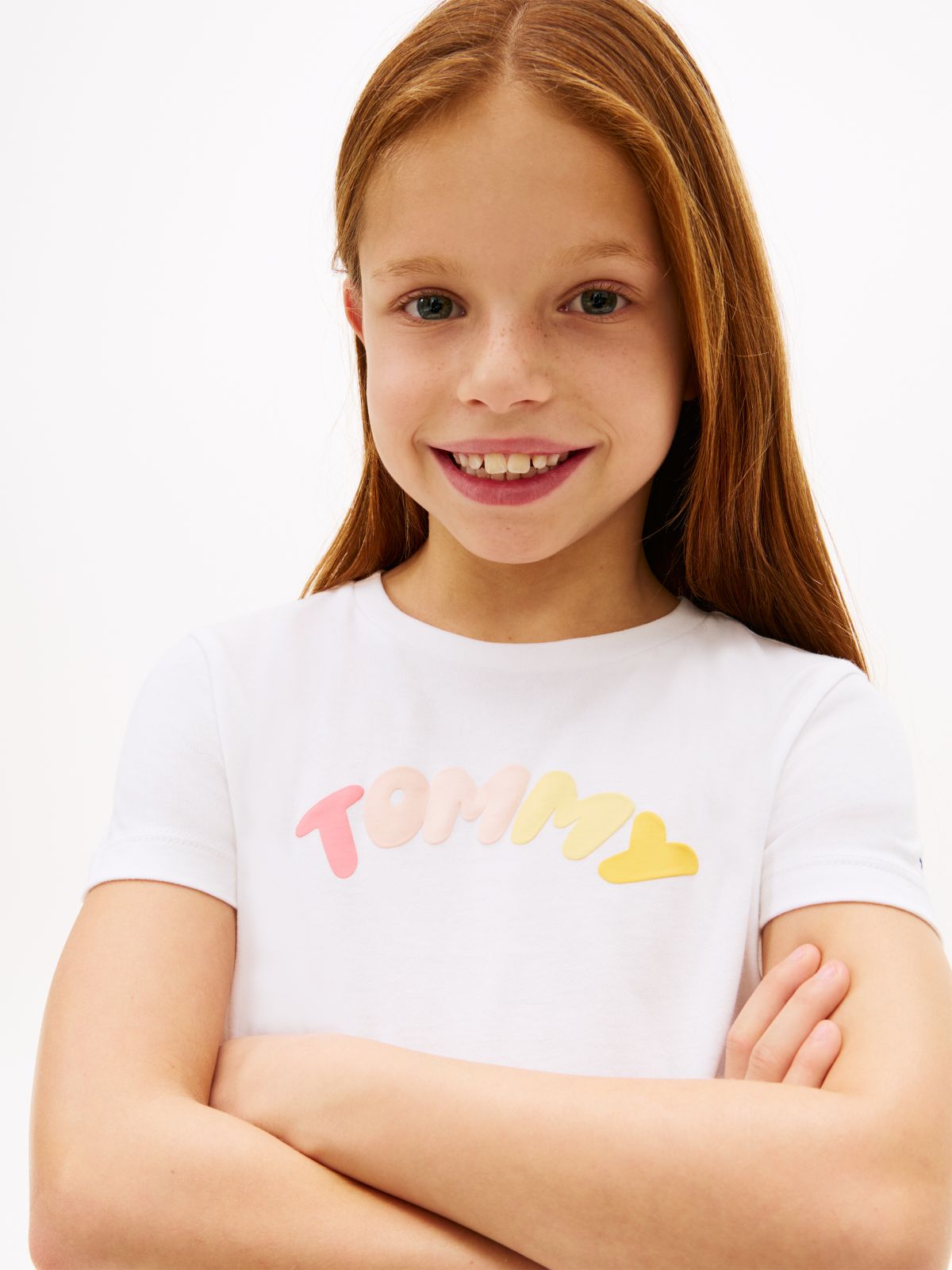 Textured Logo Jersey Crew Neck T-Shirt — White