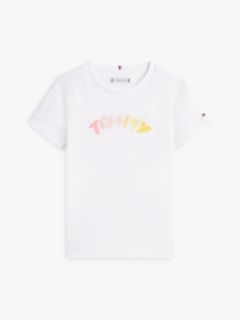Textured Logo Jersey Crew Neck T-Shirt — White 5