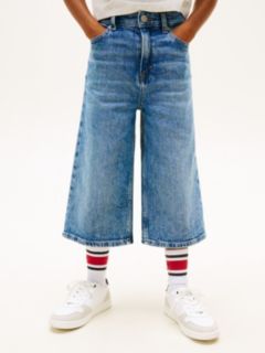 Mabel Vintage Wash Wide Leg Jean Shorts — Blue 2
