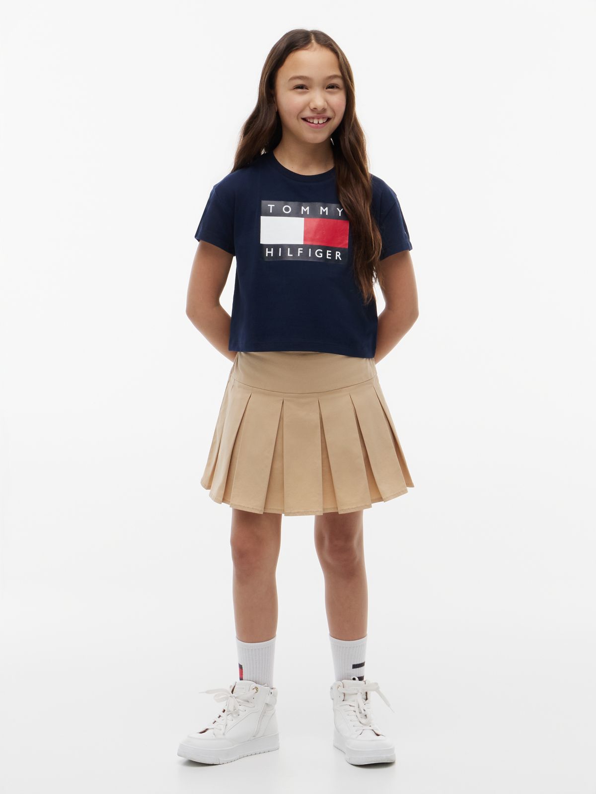 Heritage Flag Logo Relaxed T-Shirt — Blue