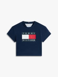 Heritage Flag Logo Relaxed T-Shirt — Blue 5