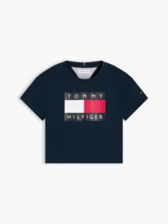 Heritage Flag Logo Relaxed T-Shirt — Blue 6
