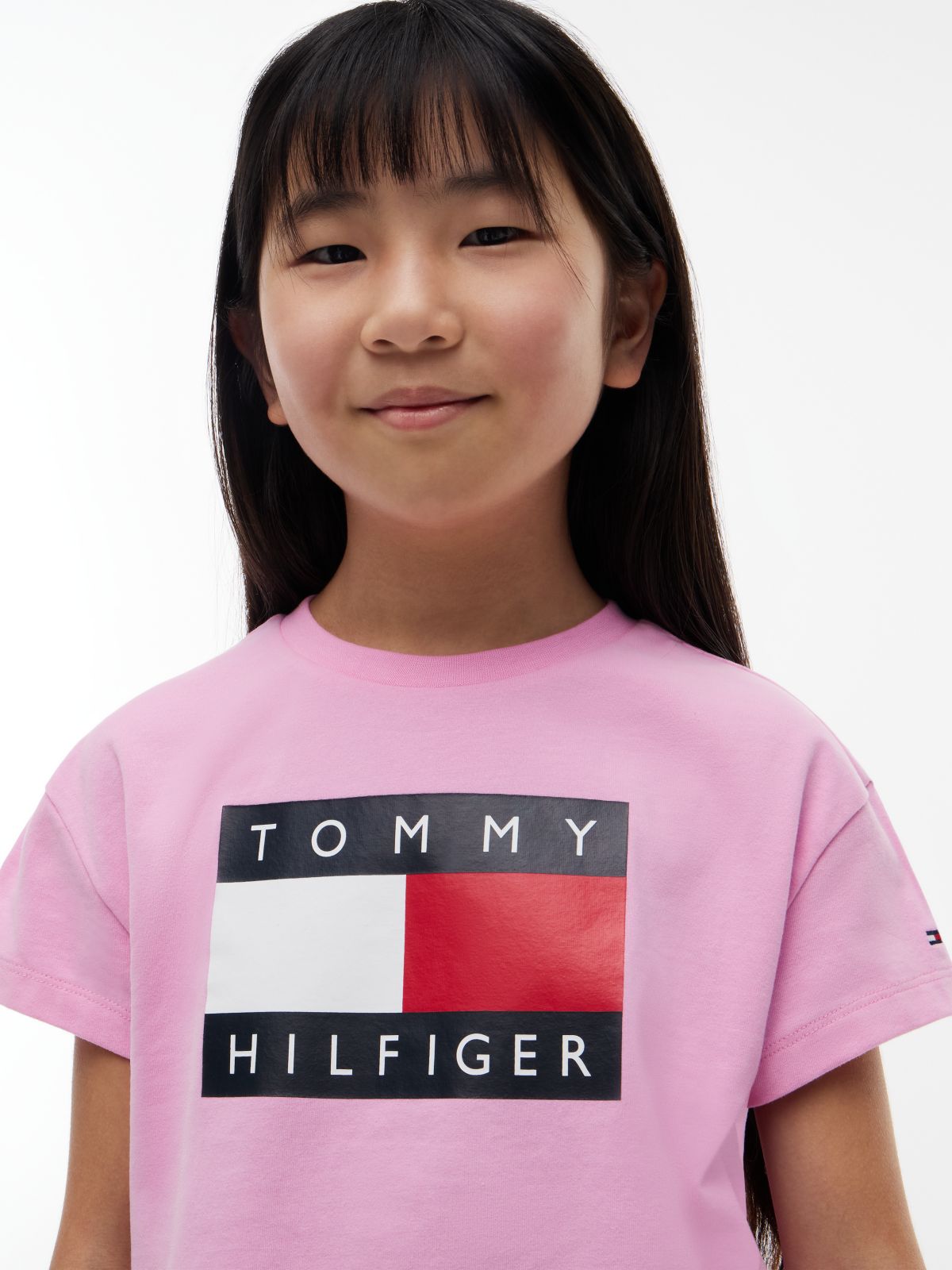 Heritage Flag Logo Relaxed T-Shirt — Pink