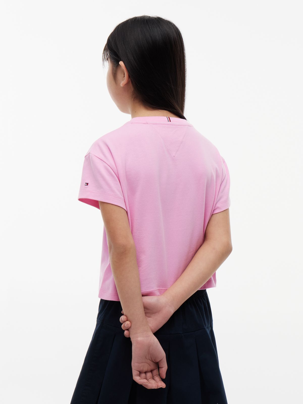 Heritage Flag Logo Relaxed T-Shirt — Pink
