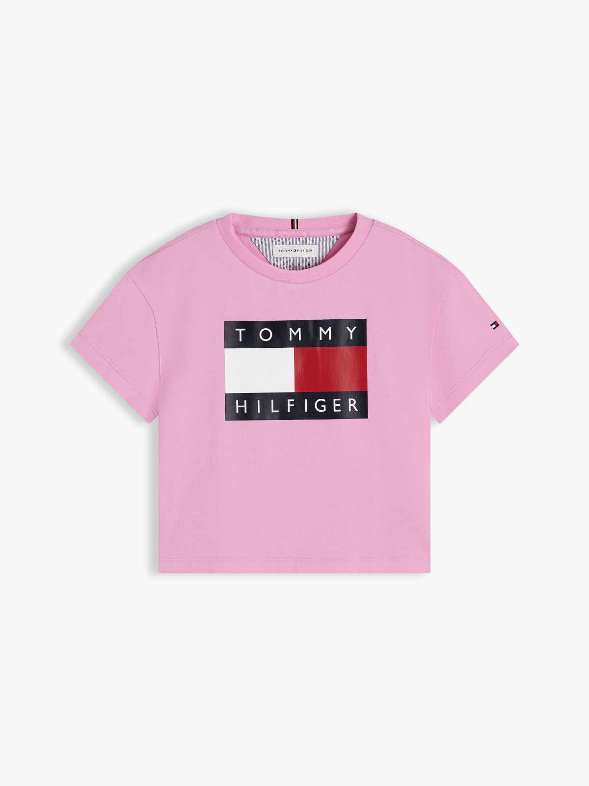 Heritage Flag Logo Relaxed T-Shirt — Pink