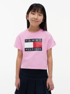 Heritage Flag Logo Relaxed T-Shirt — Pink 1