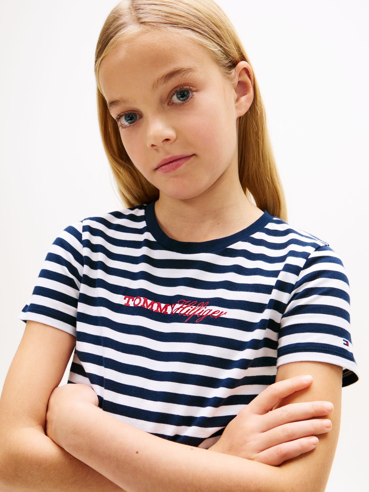 Glitter Logo T-Shirt And Shorts Set — Blue