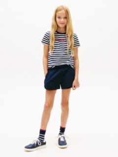 Glitter Logo T-Shirt And Shorts Set — Blue 1