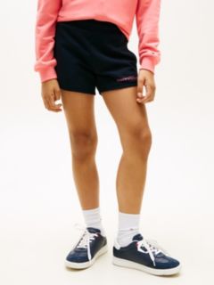 Glitter Logo Terry Sweat Shorts — Blue 2