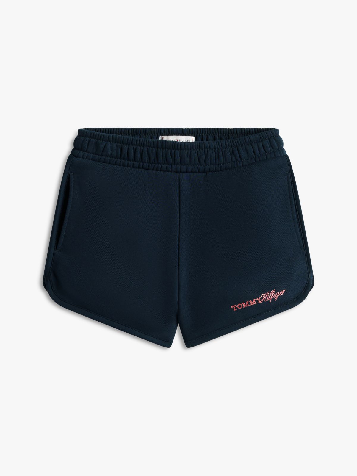 Glitter Logo Terry Sweat Shorts — Blue