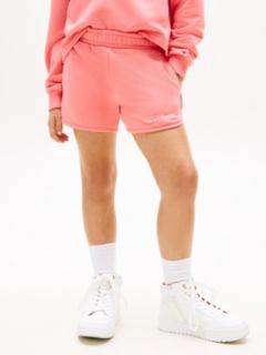 Glitter Logo Terry Sweat Shorts — Pink 2