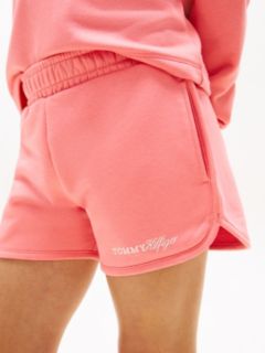 Glitter Logo Terry Sweat Shorts — Pink 3