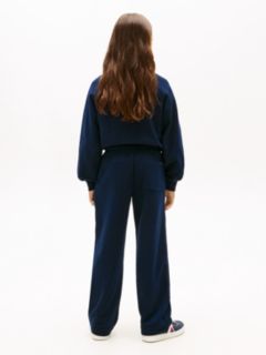 Wavy Flag Straight Leg Joggers — Blue 4
