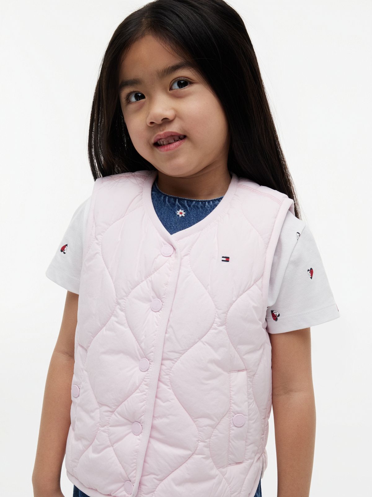 Onion Quilted Gilet — Pink