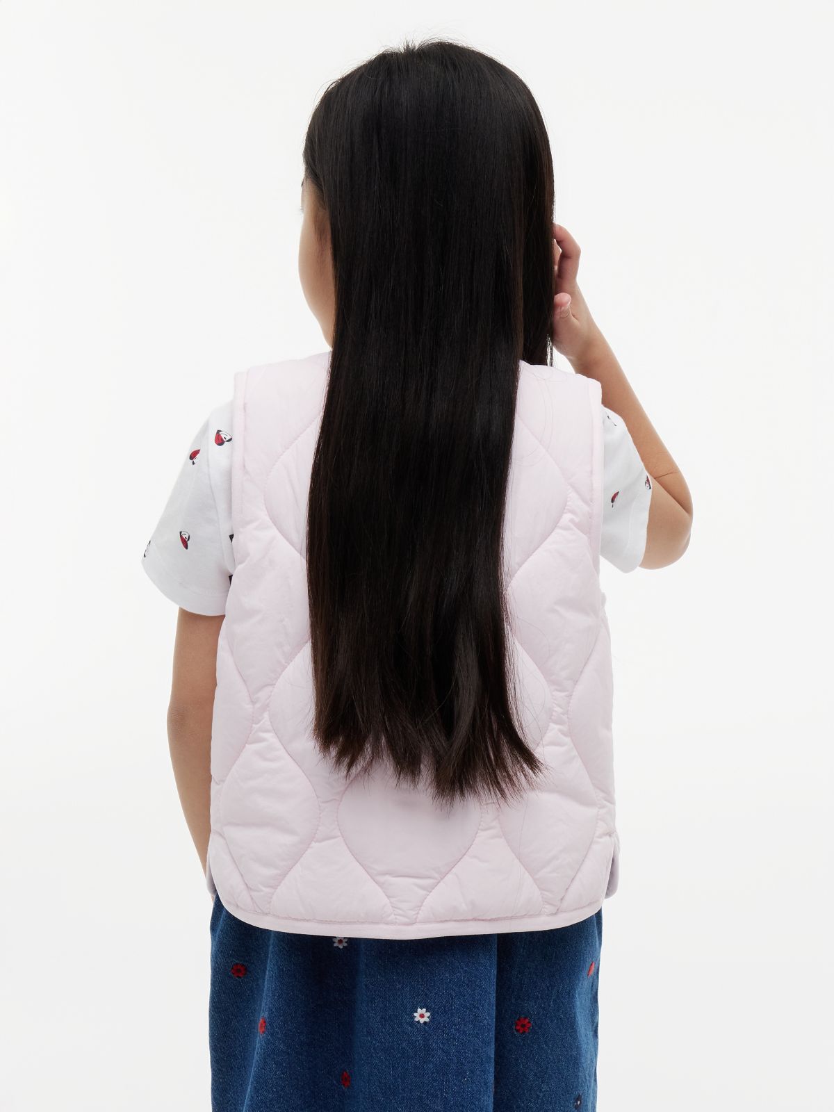 Onion Quilted Gilet — Pink