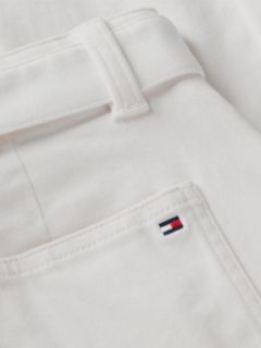 Essential Barrel Leg Belted Twill Trousers — Beige 6