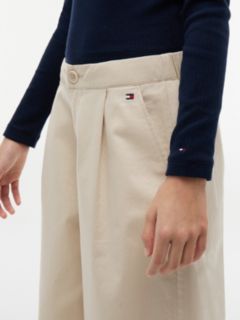 Essential Oversized Pleated Wide Leg Trousers — Beige 3
