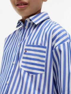 Essential Relaxed Fit Poplin Oxford Shirt — Blue 3