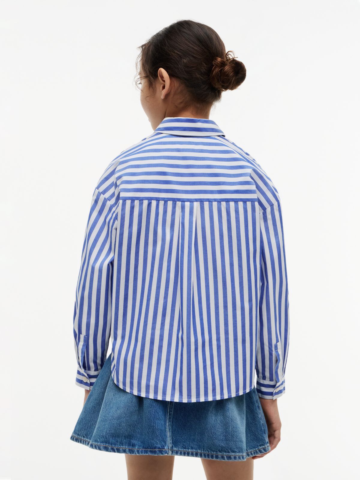 Essential Relaxed Fit Poplin Oxford Shirt — Blue