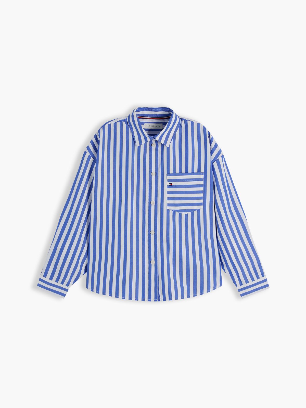 Essential Relaxed Fit Poplin Oxford Shirt — Blue