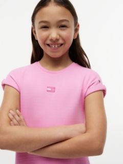 Tonal Flag Logo Skater Dress — Pink 3