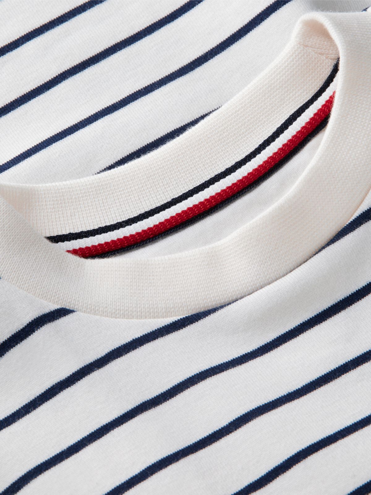 Stripe Relaxed Sweatshirt Dress — Multi