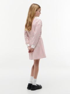 Stripe Relaxed Sweatshirt Dress — Multi 4