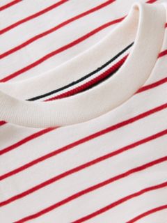 Stripe Relaxed Sweatshirt Dress — Multi 6