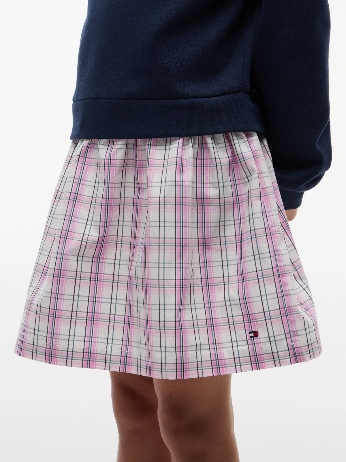Essential Crest Sweatshirt Dress — Multi