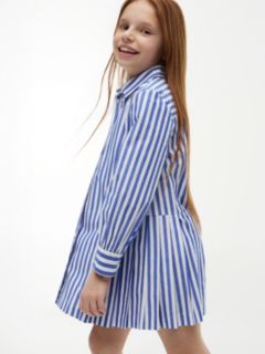 Essential Pleated Shirt Dress — Multi 3