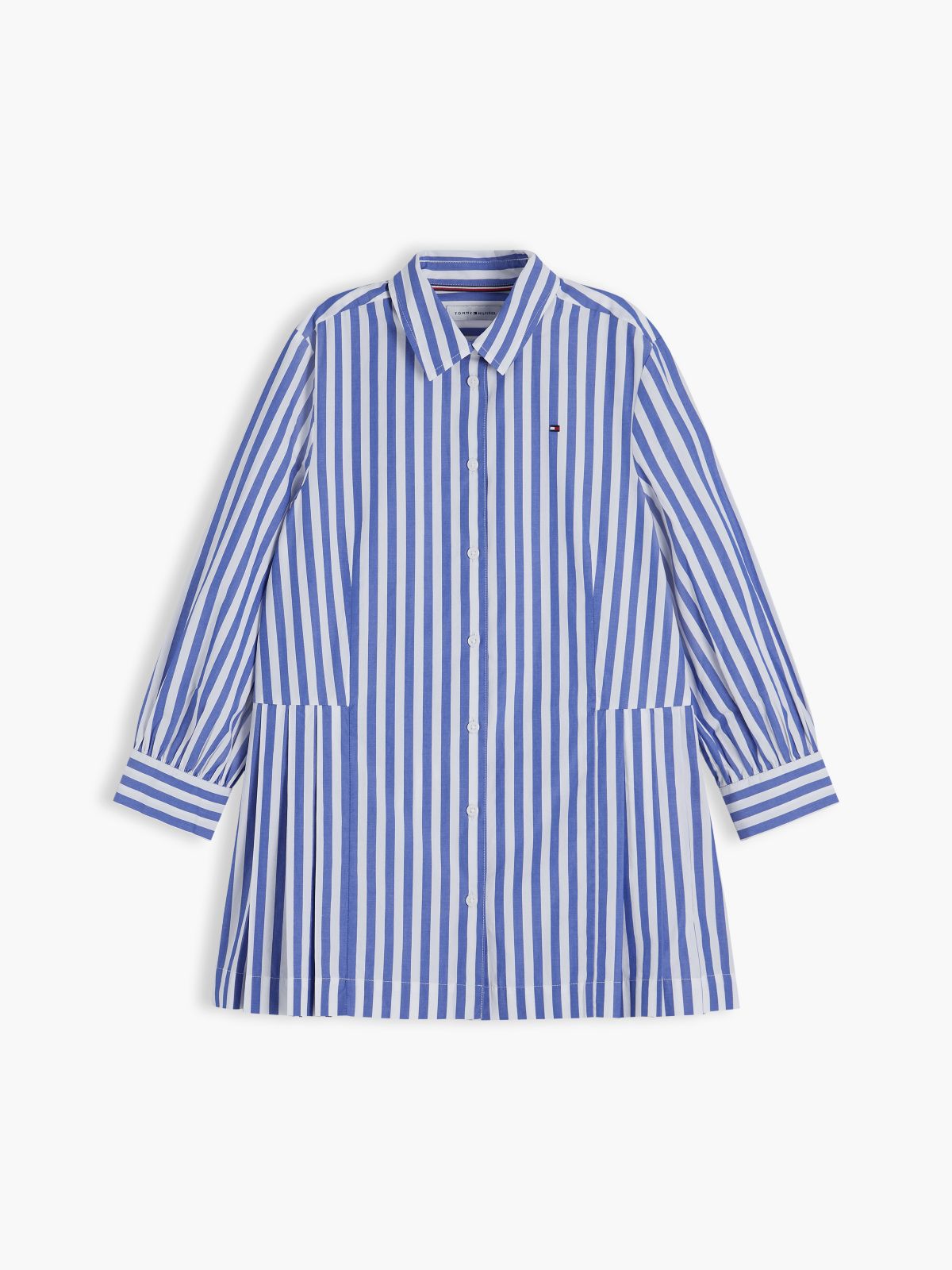 Essential Pleated Shirt Dress — Multi