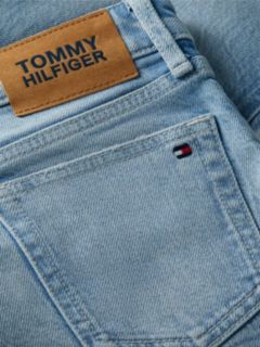 Slim Patch Pocket Flared Jeans — Blue 6