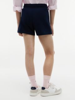 Tonal Flag Relaxed Terry Sweat Shorts — Blue 4