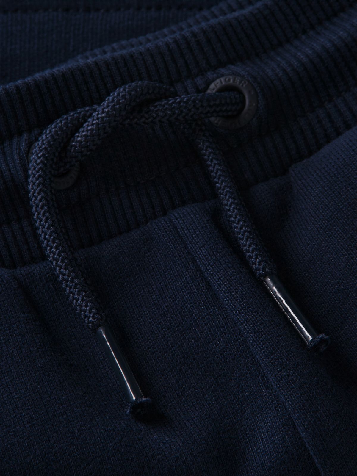 Tonal Flag Relaxed Terry Sweat Shorts — Blue