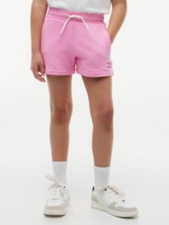 Tonal Flag Relaxed Terry Sweat Shorts — Pink 2