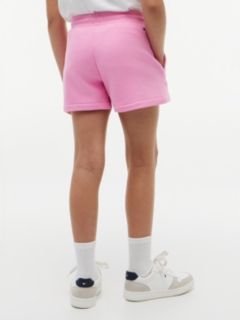 Tonal Flag Relaxed Terry Sweat Shorts — Pink 4