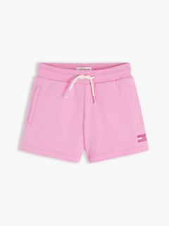 Tonal Flag Relaxed Terry Sweat Shorts — Pink 5