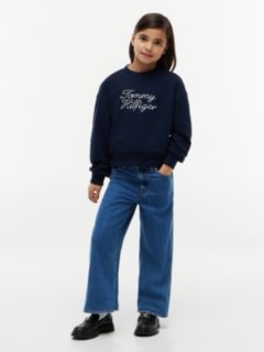 Rope Logo Relaxed Terry Sweatshirt — Blue 2