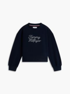 Rope Logo Relaxed Terry Sweatshirt — Blue 5