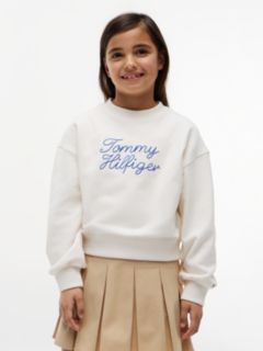 Rope Logo Relaxed Terry Sweatshirt — Beige 1